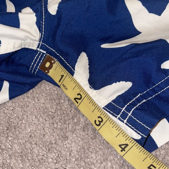 Mini Boden 4-5 swim trunks bottoms starfish blue boys beach Vacation pool lined - Picture 7 of 7